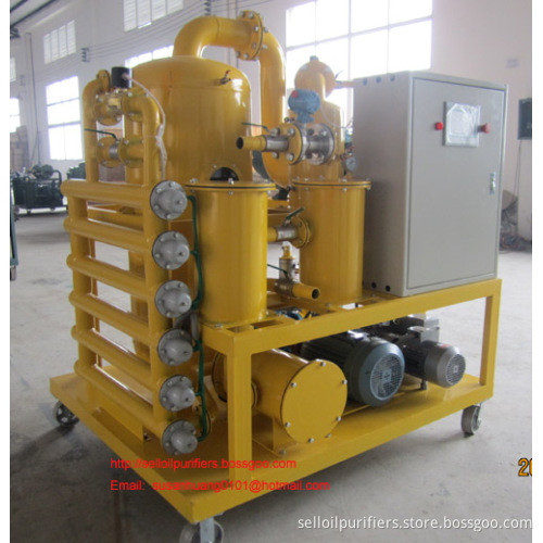 Delux Type Double-stage vacuum Transformer oil purifier and oil purification plant